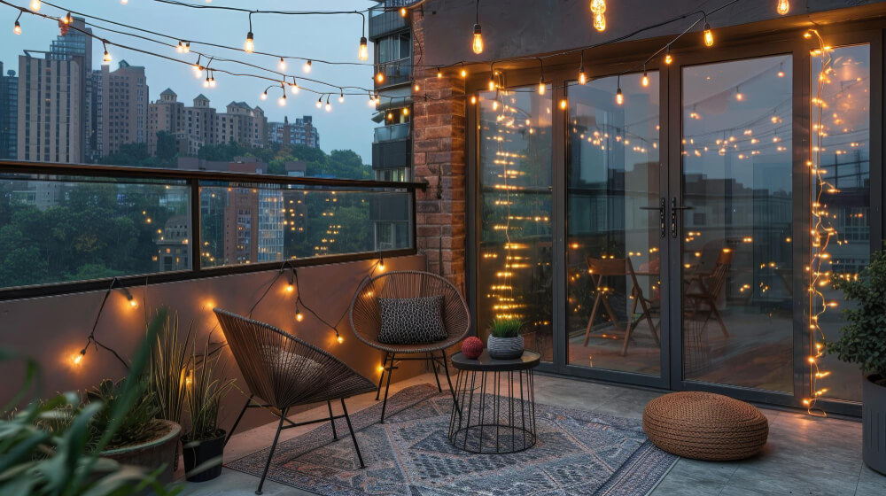 תכנון תאורה למרפסת
